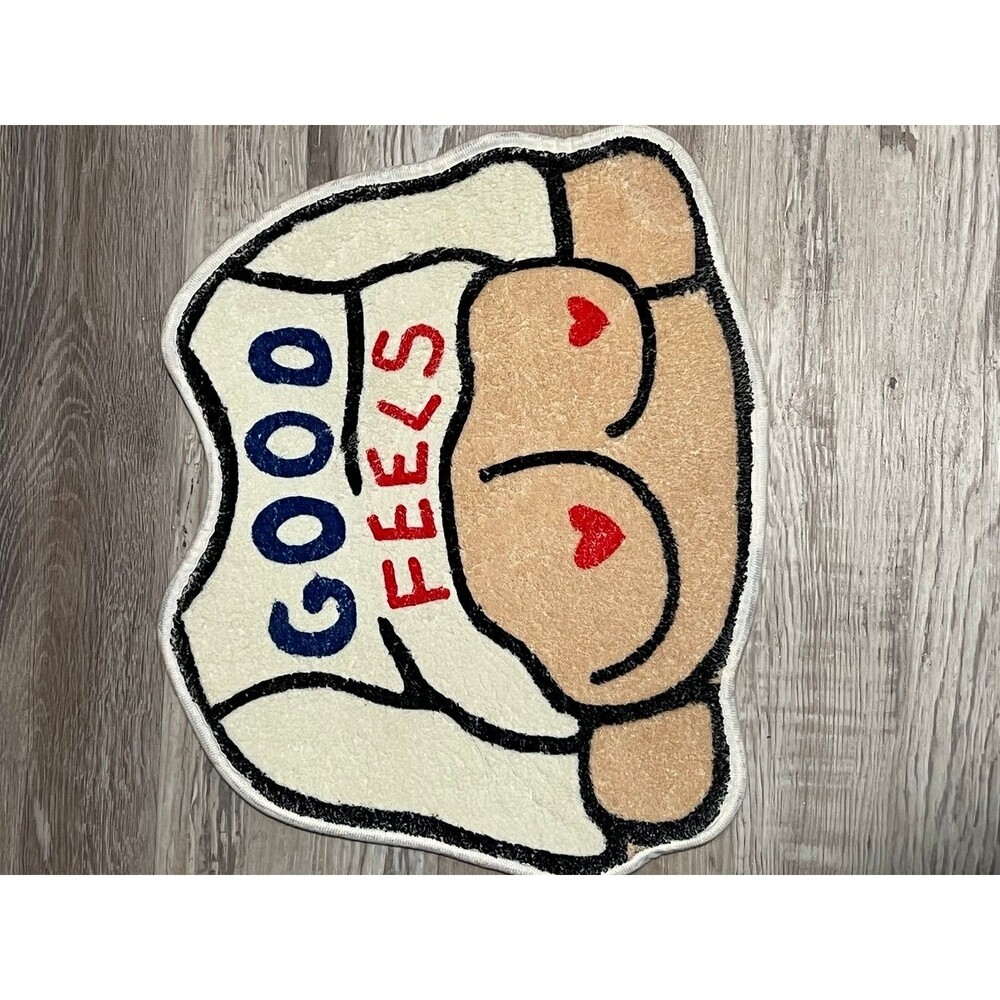 Good Feels Carpet Rug Cartoon Female Home Decor funky girl decor